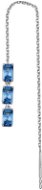 BROSWAY Single Fancy Freedom Blue FFB13 1 ks (Ag 925/1000, 1 g) - Náušnice