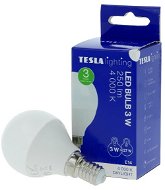 TESLA LED MINIGLOBE BULB, E14, 3W, 250lm, 4000K Daylight White - LED Bulb