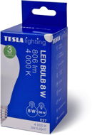 TESLA LED BULB E27, 8 W, 806 lm, 4000 K, nappali fehér - LED izzó