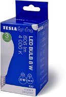 TESLA LED BULB E27, 8 W,  806 lm,  4000 K denná biela - LED žiarovka