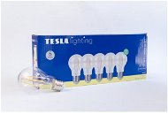 Tesla - LED izzó FILAMENT RETRO BULB E27, 7,2 W, 230 V, 806 lm, 25000 h, 2700K meleg fehér, 360°, víztiszta - LED izzó
