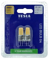 Tesla - G4, 2W, 12V, 230lm, 25 000h LED izzó, 3000K meleg fehér, 2db - LED izzó