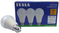 Tesla - LED-Glühbirne BULB E27, 12W, 230V, 1521lm, 25 000h, 3000K warmweiß 220st, 3er Pack - LED-Birne