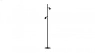 Tesla LED lampa Markéta, 2x GU10, kovová, černá - Floor Lamp