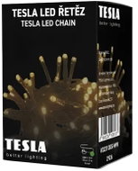 Tesla Dekorativní řetěz, 2700K, 100LED, 10m + 3m kabel, 230 V, 8 funkcí, IP44, zelený - Light Chain