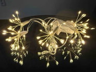 Tesla Vánoční řetěz Prskavky, 90 LED, 3000K, 2m + 50 cm, 3xAA baterie, časovač, IP44 - Light Chain