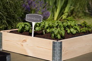 Raised Wooden Bed, Stackable - Small - Raised Garden Bed