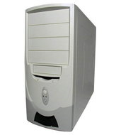 KME MidiTower ATX CX-2559 P4-400W 4x5.25"+1x3.5"+1xzap.3.5"+front option - Počítačová skříň