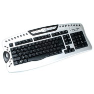 KME Multimediální klávesnice KX-7201, černo-stříbrná (silver-black) - PS/2 + USB - Keyboard