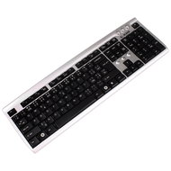 KME Keyboard KB-2201-s silver-black - PS/2 - Keyboard