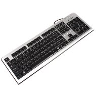 KME Keyboard KB-2881-s silver - USB - Keyboard