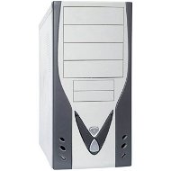 Sweex MiddleTower CL4 bílo-šedý (white-grey), ATX-300W, front USB, LGA Ready - PC-Gehäuse