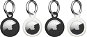 UAG Dot Keychain 4-Pack, Black/Marshmallow - Apple AirTag - AirTag Key Ring