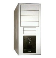 MiddleTower Ropla Sweex AL1 ALUMINUM, ATX-350W, stříbrný - PC Case