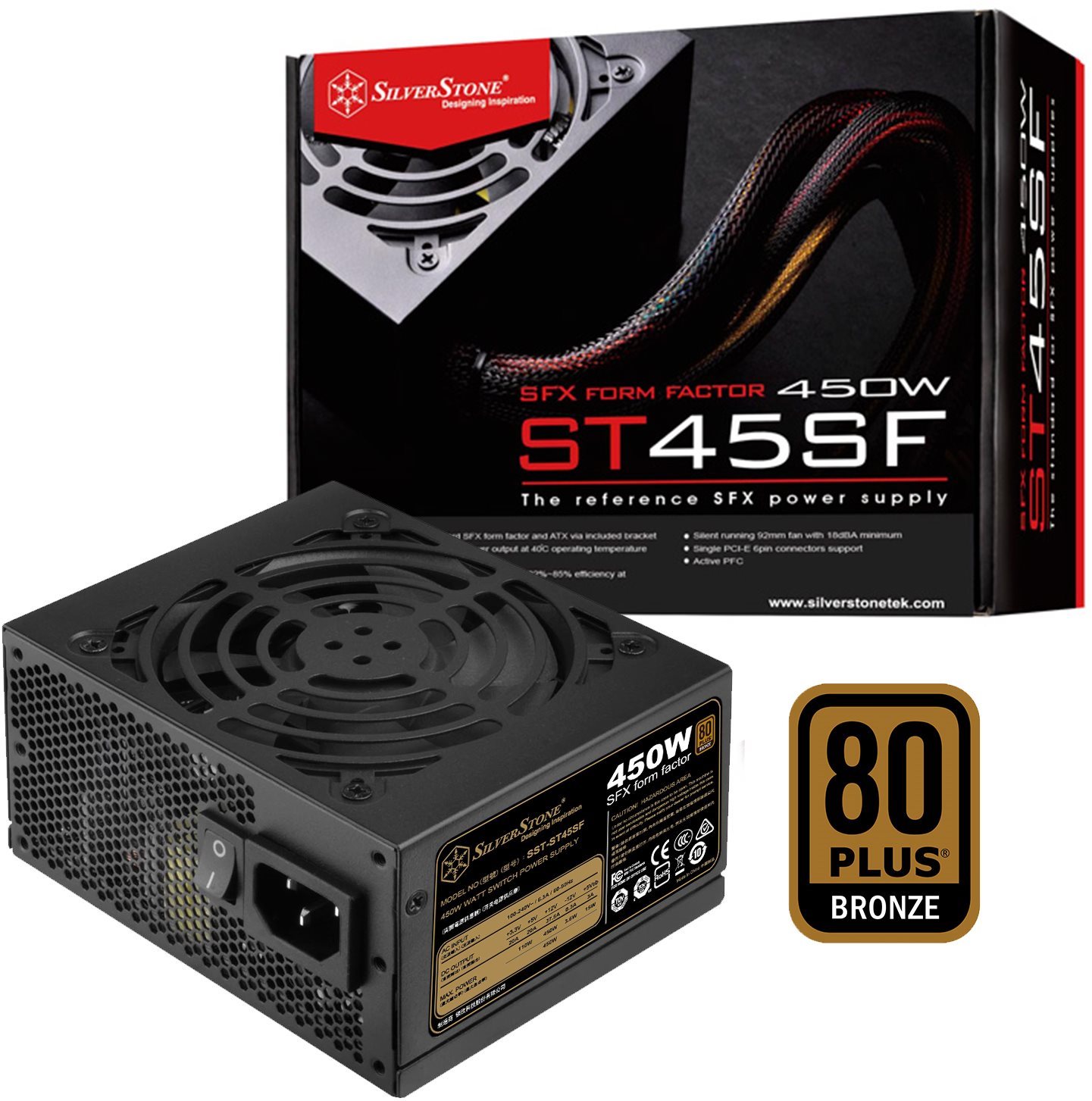 限定価格セール！ SilverStone V3.0 SST-ST45SF-V3 SFX電源 450W PCパーツ