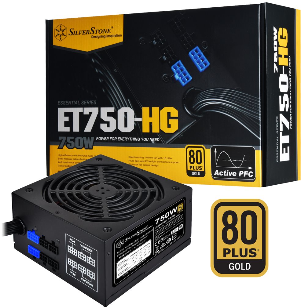 SilverStone Essential Gold ET750-HG 750W - PC tápegység | alza.hu