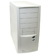 MiddleTower ATX MERCURY kob01 bílý (white), 300W P4, 4x 5.25", 2+5x 3.5", 2x USB - PC Case