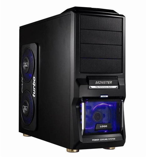EUROCASE MiddleTower Monster 9002 Black - PC Case - Main image