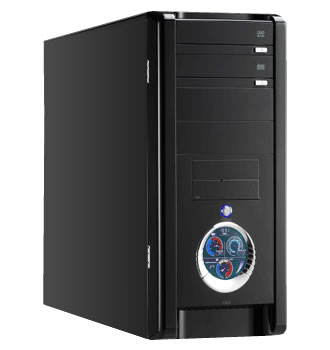 EUROCASE MiddleTower H990B Black 450W - PC Case - Main image