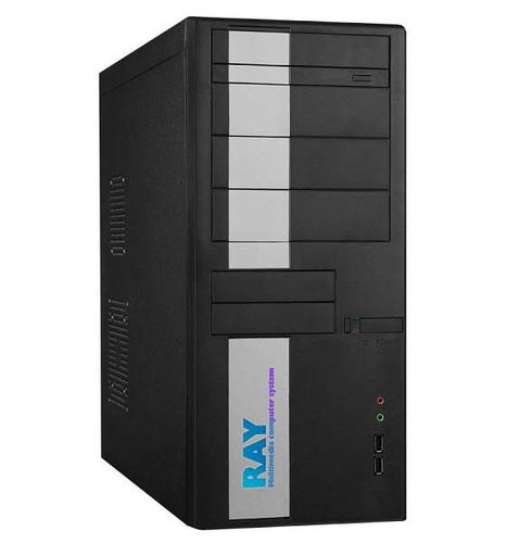 EUROCASE MiddleTower 5425 Black-silver 400W Fortron - PC Case - Main image