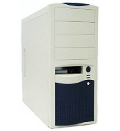 Eurocase MiddleTower 5410 bílo-černý, ATX 350W P4, 4x 5.25", 2+1x 3.5", 2x USB - PC Case