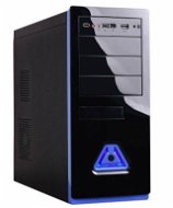Eurocase ML 5485 fekete kék - 400W Fortron - Számítógépház