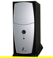 ARCTIC Silentium T1 Silver-Black, ATX 350W P4, speciální tichý case, 2x 5.25", 2+1x 3.5", 2x USB, 1x - -