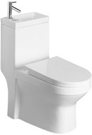 AQUALINE HYGIE WC Combi with Washbasin Rear/Bottom Waste PB104 - Toilet Combi