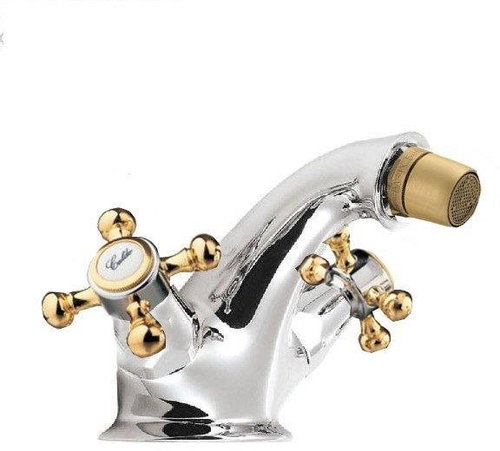 REITANO RUBINETTERIA ANTEA stand mixer with spout, chrome/gold 3182 - Tap - Main image