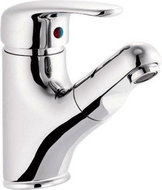AQUALINE KASIOPEA basin mixer with pull-out shower, chrome 1107-05 - Tap