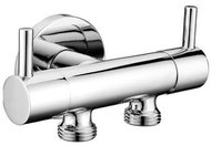 SAPHO Double valve for connection of bidet shower and WC, chrome 1209-04-B - Tap