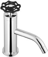 REITANO RUBINETTERIA INDUSTRY basin mixer without spout, height 162 mm, chrome/black 5 - Tap