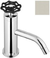 REITANO RUBINETTERIA INDUSTRY basin mixer without spout, height 162 mm, nickel/black 51 - Tap