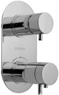 SAPHO RHAPSODY concealed thermostatic shower mixer, 2 outlets, chrome 5585T - Tap