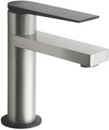 SAPHO HITAM basin mixer without spout, nickel/black HM002 - Tap