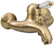 SAPHO KIRKÉ CRYSTAL wall-mounted bath mixer, lever crystal, bronze KI10KB - Tap