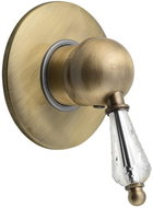 SAPHO KIRKÉ CRYSTAL concealed shower mixer, 1 outlet, lever crystal, bronze KI41KB - Tap