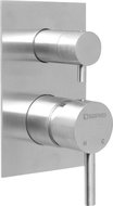 SAPHO MINIMAL concealed shower mixer, 2 outlets, stainless steel MI042 - Tap