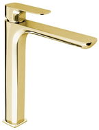 SAPHO SPY pedestal basin mixer, high without spout, extended spout, gold PY07/17 - Tap