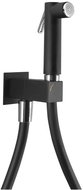 SAPHO Wall-mounted valve with hand-held bidet shower and safety lock, square, mat black SG108NE - Tap