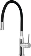 SAPHO SILI pedestal basin mixer, flexible arm, black/chrome SR426 - Tap