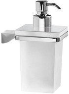 GEDY GLAMOUR soap dispenser, chrome/milk glass 5781 - Soap Dispenser
