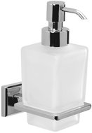 GEDY colourADO soap dispenser, chrome/milk glass 6981 - Soap Dispenser