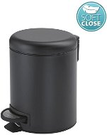 GEDY POTTY odpadkový kôš 3 l, Soft Close, čierny mat 320914 - Odpadkový kôš
