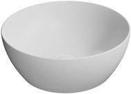 GSI PURA keramické umyvadlo na desku průměr 42 cm, bílá mat                                          - Umyvadlo