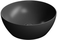 GSI PURA keramické umyvadlo na desku průměr 42 cm, černá mat                                         - Umyvadlo