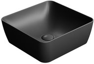 GSI SAND keramické umyvadlo na desku 38x38 cm, černá mat                                             - Umyvadlo