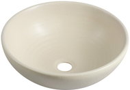 SAPHO ATTILA keramické umyvadlo, průměr 42,5 cm, slonová kost                                        - Umyvadlo