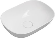 SAPHO ERIDAN umyvadlo na postavení 50x35cm, litý mramor, bílá                                        - Umyvadlo