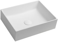 SAPHO FORMIGO betonové umyvadlo, 47,5x14x36,5 cm, přírodní bílá                                      - Umyvadlo